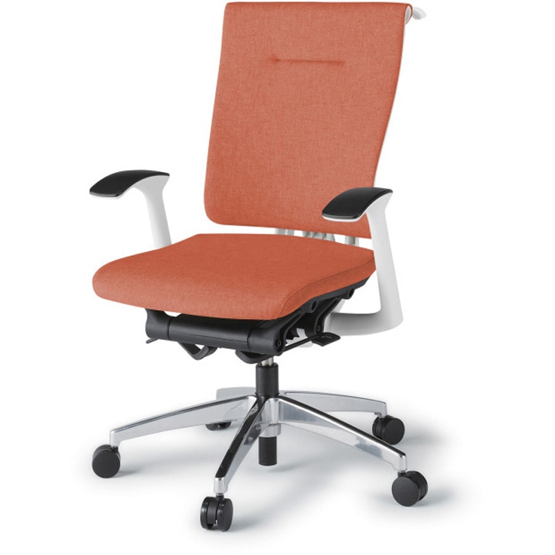 KF-585SAHZWD4 セレーオチェア スタンダードタイプ 固定肘 ハンガー クロスバックSA アルミミラー脚<配送時組立サービス付> 1台 イトーキ 【通販モノタロウ】