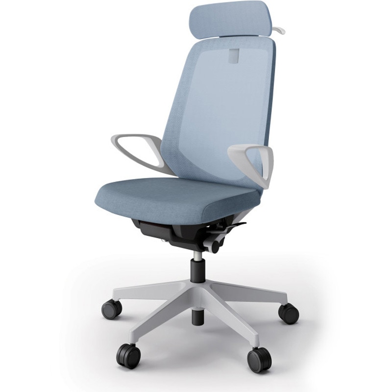 KJ-176JEXM-GNB4 ノートチェア エクストラハイバック 固定肘 ハンガー ランバーサポートなし メッシュJE ウレタンキャスター<配送時組立サービス付> 1台 イトーキ 【通販モノタロウ】