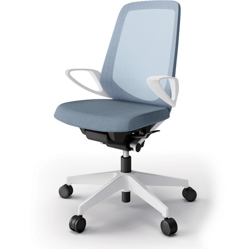 KJ-176JEM-W9B4 ノートチェア ハイバック 固定肘 ランバーサポートなし メッシュJE ウレタンキャスター<配送時組立サービス付> 1台 イトーキ 【通販モノタロウ】