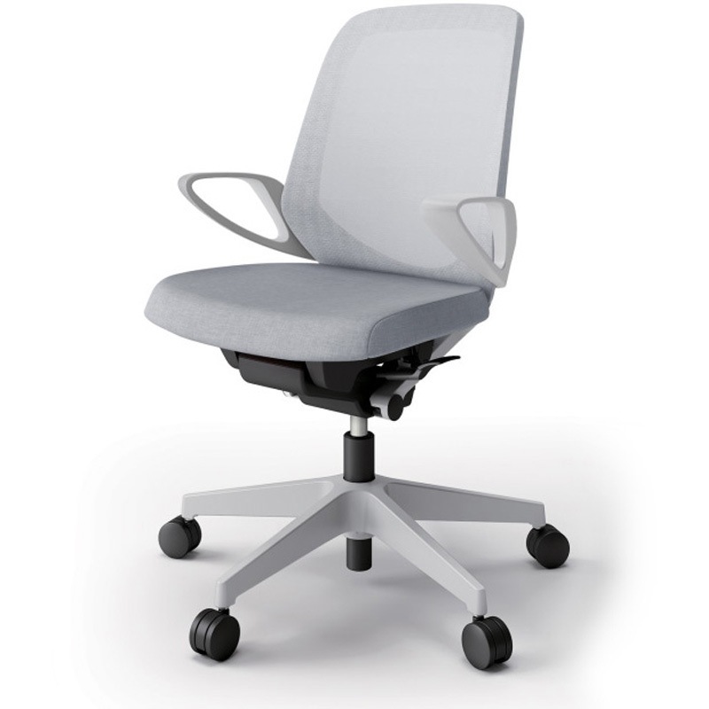 KJ-186JE-GNT7 ノートチェア ローバック 固定肘 ランバーサポートなし メッシュJE ナイロンキャスター<配送時組立サービス付> 1台 イトーキ 【通販モノタロウ】