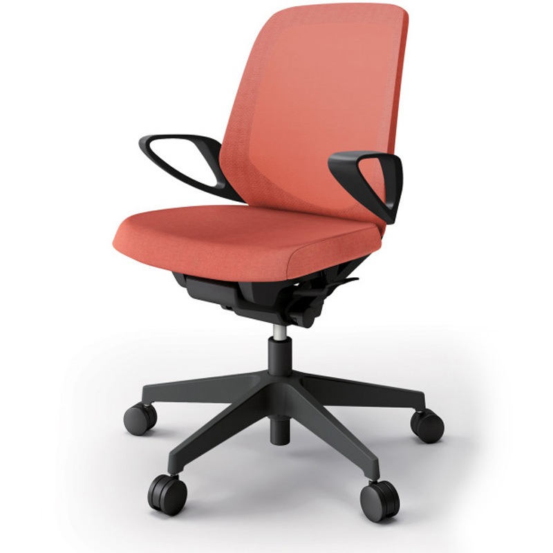 KJ-186JE-T1D4 ノートチェア ローバック 固定肘 ランバーサポートなし メッシュJE ナイロンキャスター<配送時組立サービス付> 1台 イトーキ 【通販モノタロウ】