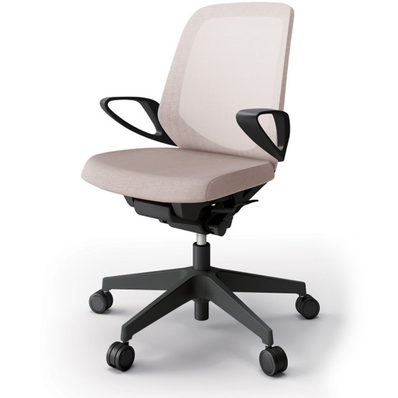 KJ-186JEM-T1F6 ノートチェア ローバック 固定肘 ランバーサポートなし メッシュJE ウレタンキャスター<配送時組立サービス付> 1台 イトーキ 【通販モノタロウ】