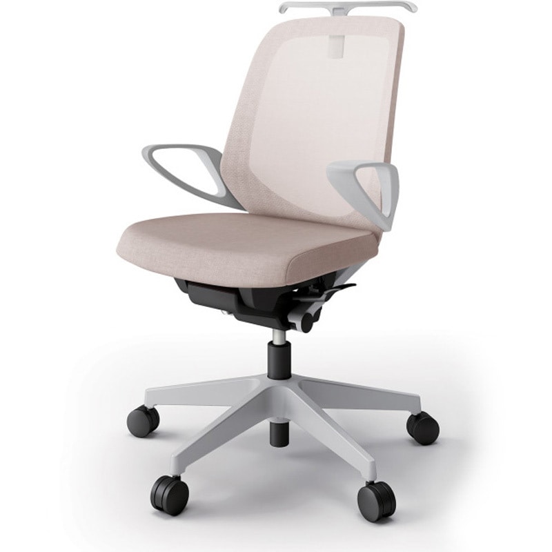 KJ-186JEH-GNF6 ノートチェア ローバック 固定肘 ハンガー ランバーサポートなし メッシュJE ナイロンキャスター<配送時組立サービス付> 1台 イトーキ 【通販モノタロウ】