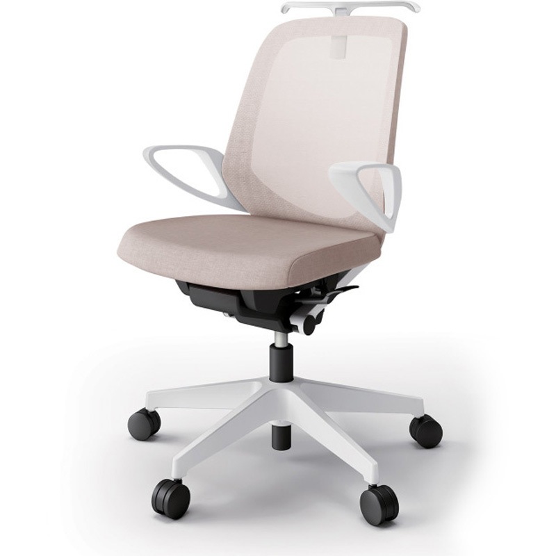 KJ-186JEH-W9F6 ノートチェア ローバック 固定肘 ハンガー ランバーサポートなし メッシュJE ナイロンキャスター<配送時組立サービス付> 1台 イトーキ 【通販モノタロウ】