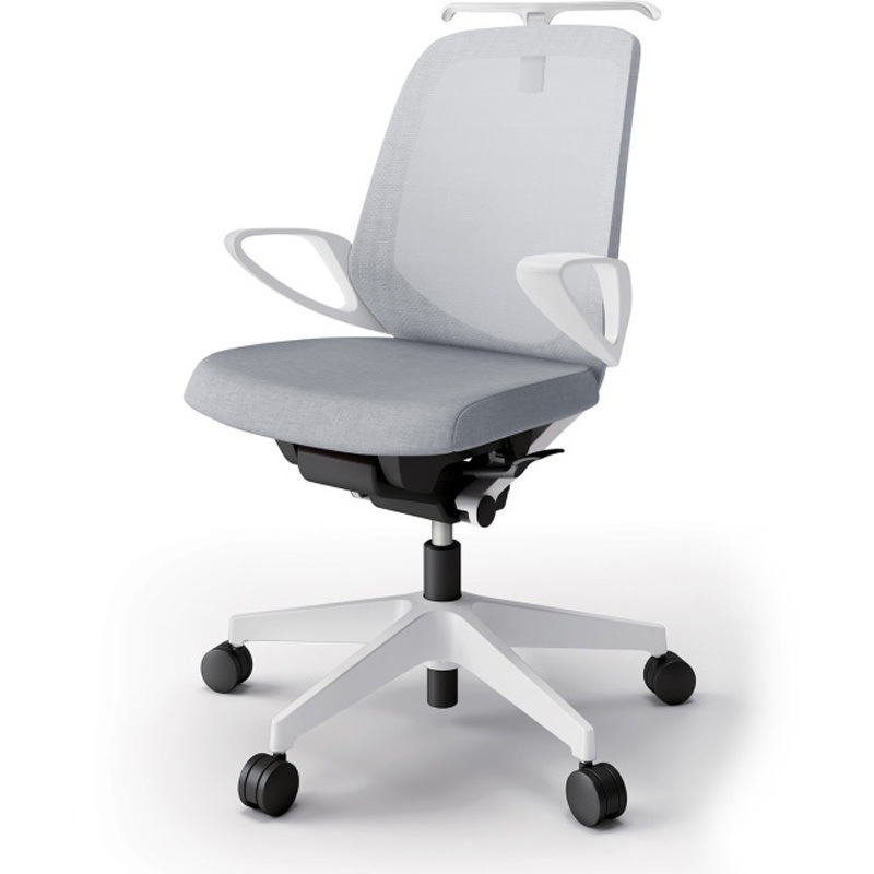 KJ-186JEH-W9T7 ノートチェア ローバック 固定肘 ハンガー ランバーサポートなし メッシュJE ナイロンキャスター<配送時組立サービス付> 1台 イトーキ 【通販モノタロウ】