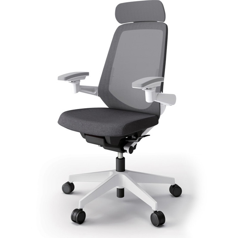 KJ-157JEEM2W9T3 ノートチェア エクストラハイバック 可動肘 ランバーサポート付 メッシュJE ウレタンキャスター<配送時組立サービス付> 1台 イトーキ 【通販モノタロウ】