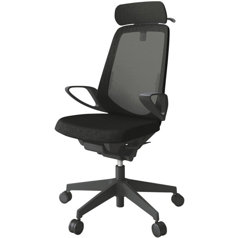 KJ-156JEXM-T1T1 ノートチェア エクストラハイバック 固定肘 ハンガー ランバーサポート付 メッシュJE ウレタンキャスター<配送時組立サービス付> 1台 イトーキ 【通販モノタロウ】