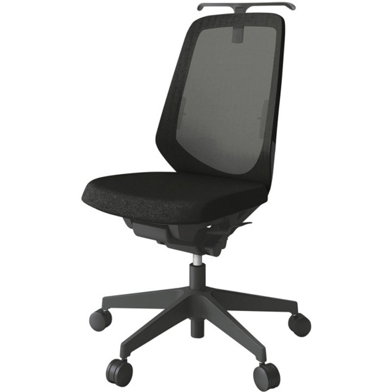 KJ-150JEH-T1T1 ノートチェア ハイバック 肘なし ハンガー ランバーサポート付 メッシュJE ナイロンキャスター<配送時組立サービス付> 1台 イトーキ 【通販モノタロウ】