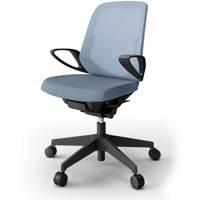 KJ-166JE-T1B4 ノートチェア ローバック 固定肘 ランバーサポート付 メッシュJE ナイロンキャスター<配送時組立サービス付> 1台 イトーキ 【通販モノタロウ】