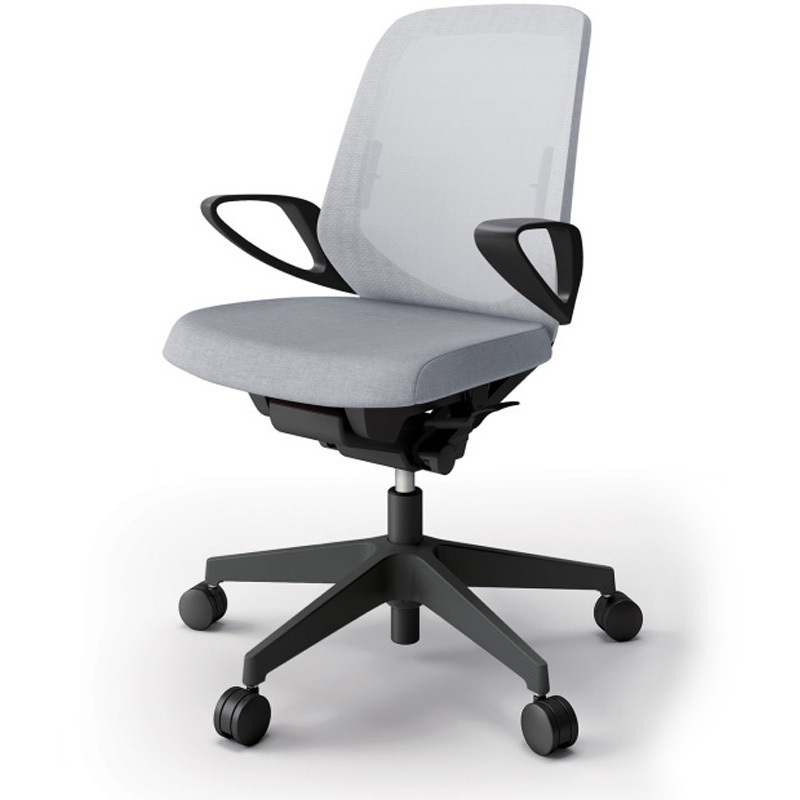 KJ-166JE-T1T7 ノートチェア ローバック 固定肘 ランバーサポート付 メッシュJE ナイロンキャスター<配送時組立サービス付> 1台 イトーキ 【通販モノタロウ】