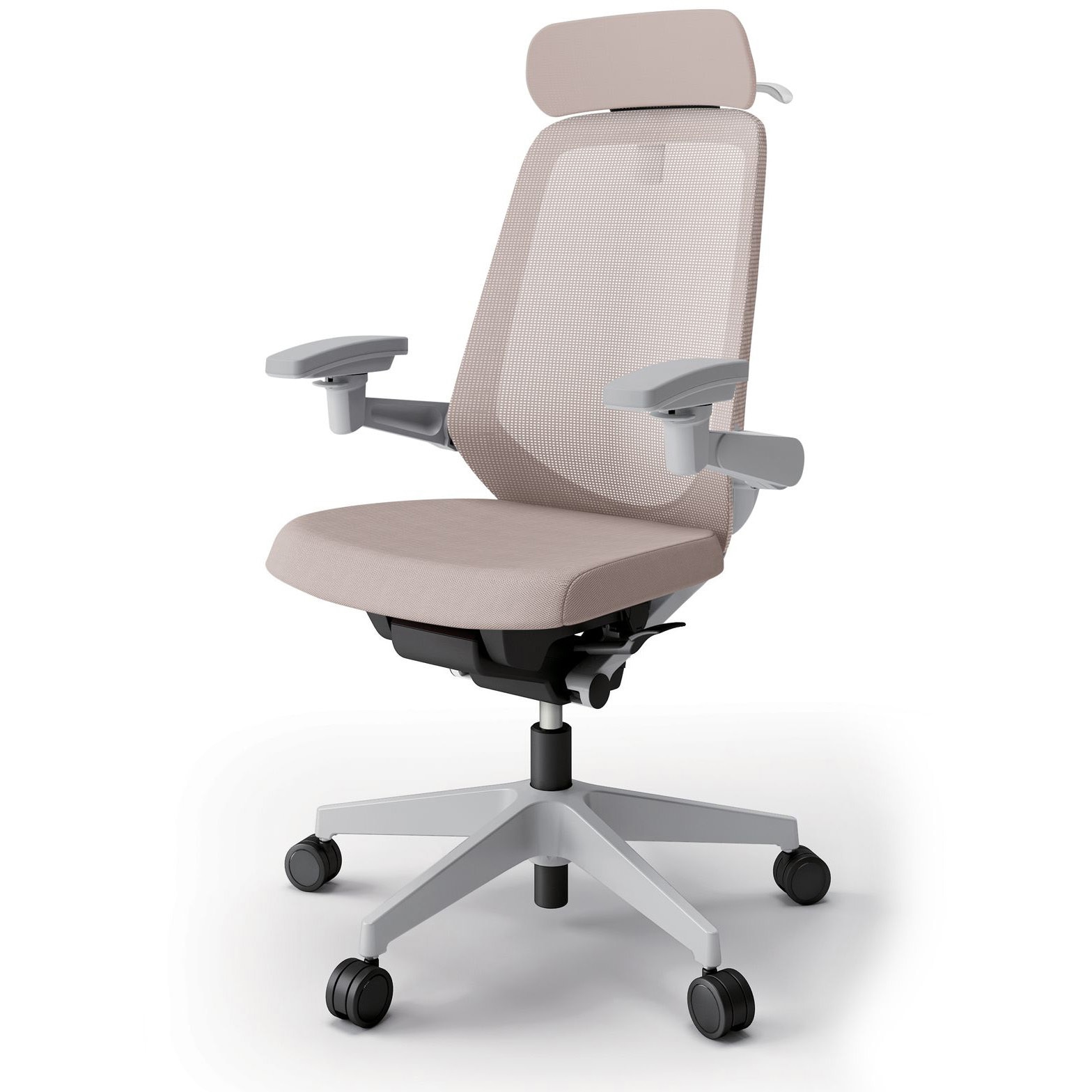 KJ-177JVXM1GNY3 ノートチェア エクストラハイバック 可動肘 ハンガー ランバーサポートなし メッシュJV ウレタンキャスター<配送時組立サービス付> 1台 イトーキ 【通販モノタロウ】