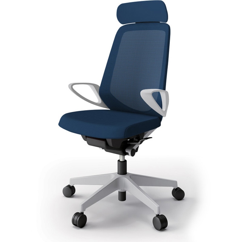 KJ-176JVE-GNB2 ノートチェア エクストラハイバック 固定肘 ランバーサポートなし メッシュJV ナイロンキャスター<配送時組立サービス付> 1台 イトーキ 【通販モノタロウ】