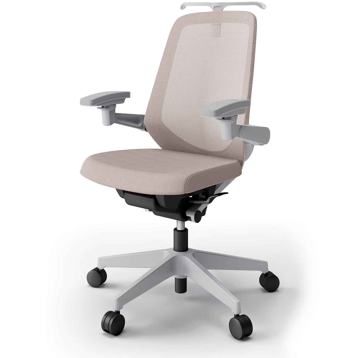 KJ-177JVH1GNY3 ノートチェア ハイバック 可動肘 ハンガー ランバーサポートなし メッシュJV ナイロンキャスター<配送時組立サービス付> 1台 イトーキ 【通販モノタロウ】