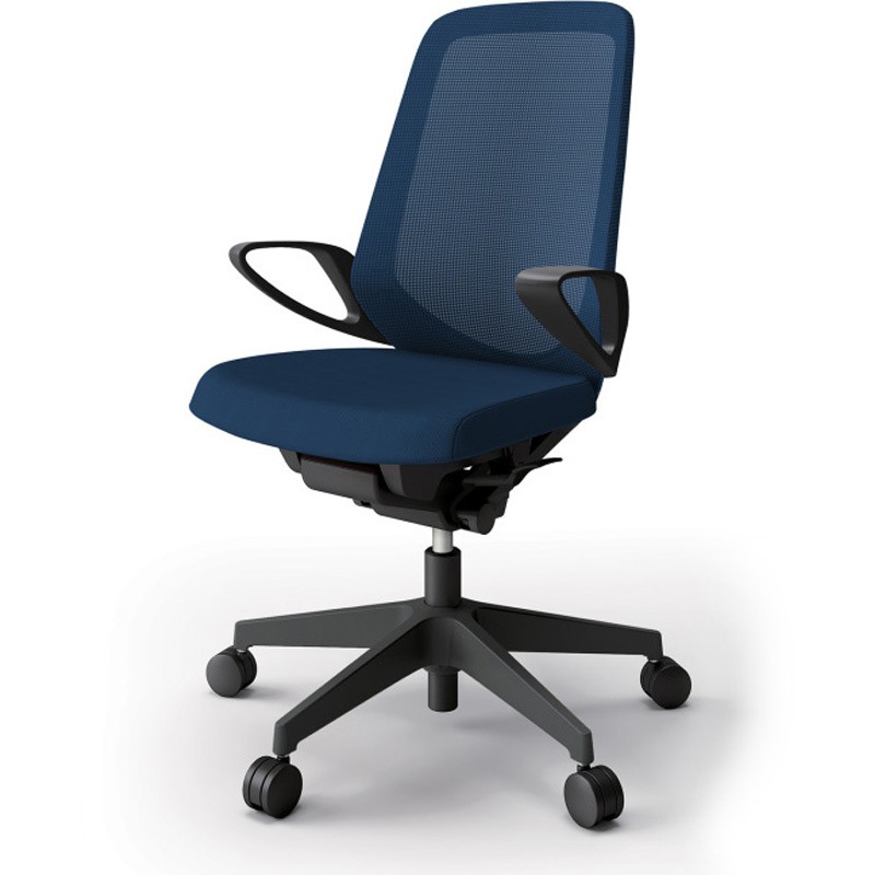 KJ-176JV-T1B2 ノートチェア ハイバック 固定肘 ランバーサポートなし メッシュJV ナイロンキャスター<配送時組立サービス付> 1台 イトーキ 【通販モノタロウ】