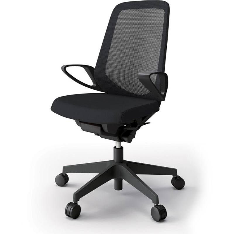 KJ-176JV-T1T1 ノートチェア ハイバック 固定肘 ランバーサポートなし メッシュJV ナイロンキャスター<配送時組立サービス付> 1台 イトーキ 【通販モノタロウ】