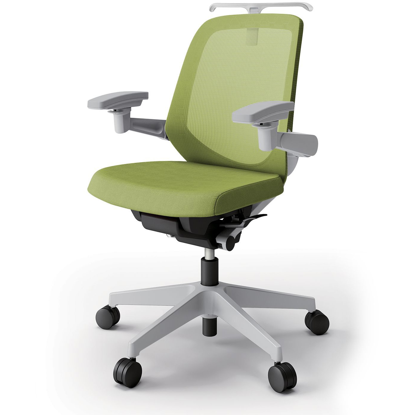 KJ-187JVH1GNQ6 ノートチェア ローバック 可動肘 ハンガー ランバーサポートなし メッシュJV ナイロンキャスター<配送時組立サービス付> 1台 イトーキ 【通販モノタロウ】