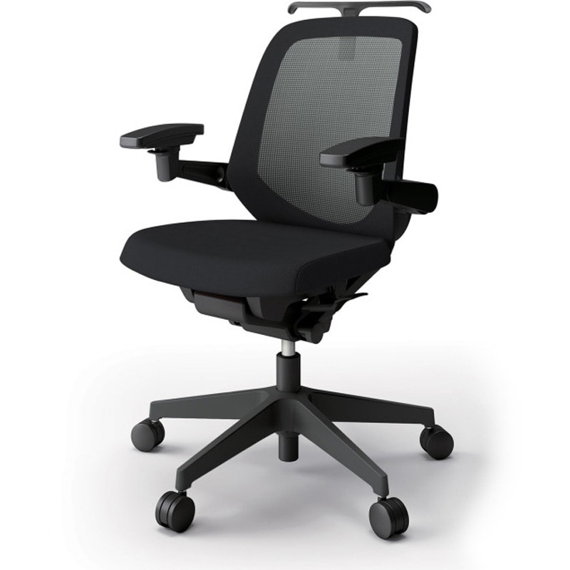 KJ-187JVH1T1T1 ノートチェア ローバック 可動肘 ハンガー ランバーサポートなし メッシュJV ナイロンキャスター<配送時組立サービス付> 1台 イトーキ 【通販モノタロウ】