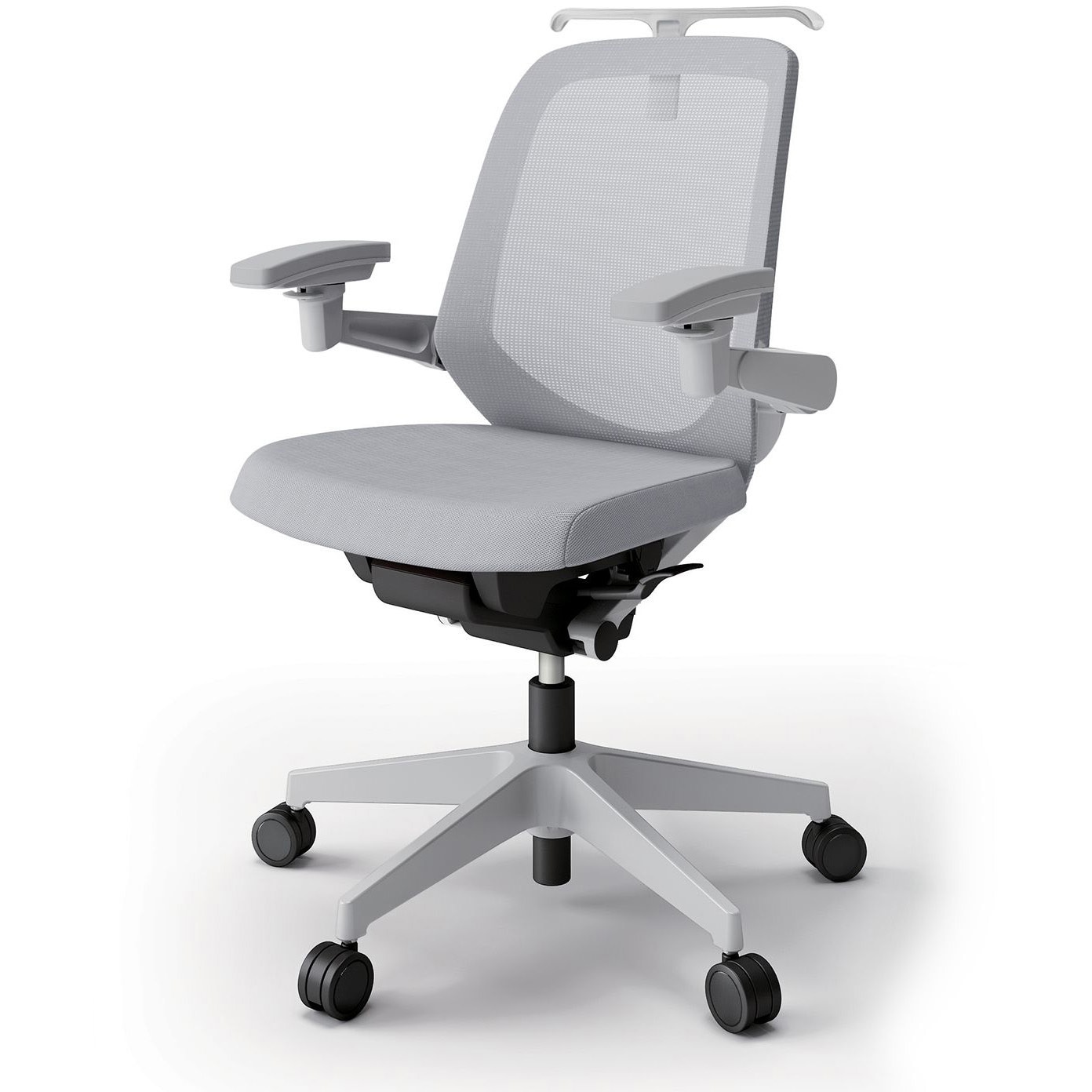 KJ-187JVHM1GNW6 ノートチェア ローバック 可動肘 ハンガー ランバーサポートなし メッシュJV ウレタンキャスター<配送時組立サービス付> 1台 イトーキ 【通販モノタロウ】