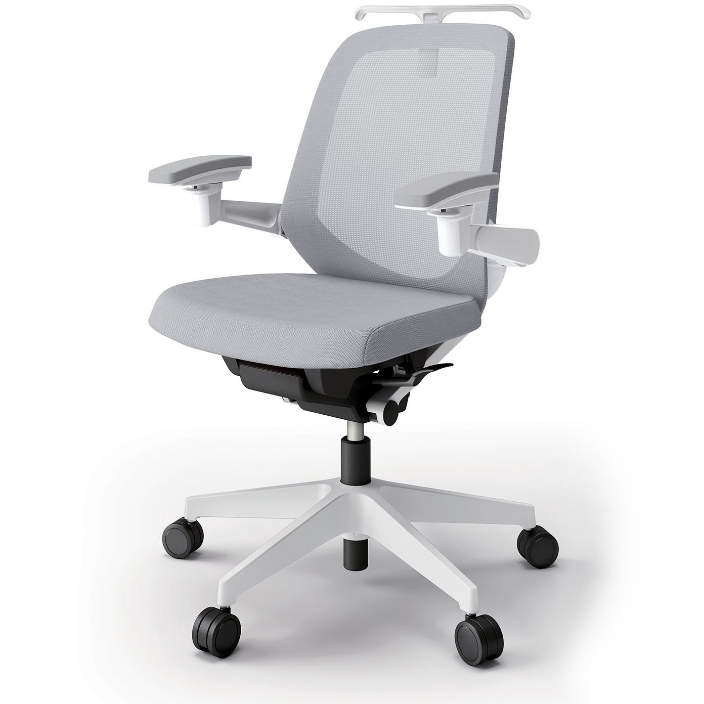 KJ-187JVHM1W9W6 ノートチェア ローバック 可動肘 ハンガー ランバーサポートなし メッシュJV ウレタンキャスター<配送時組立サービス付> 1台 イトーキ 【通販モノタロウ】