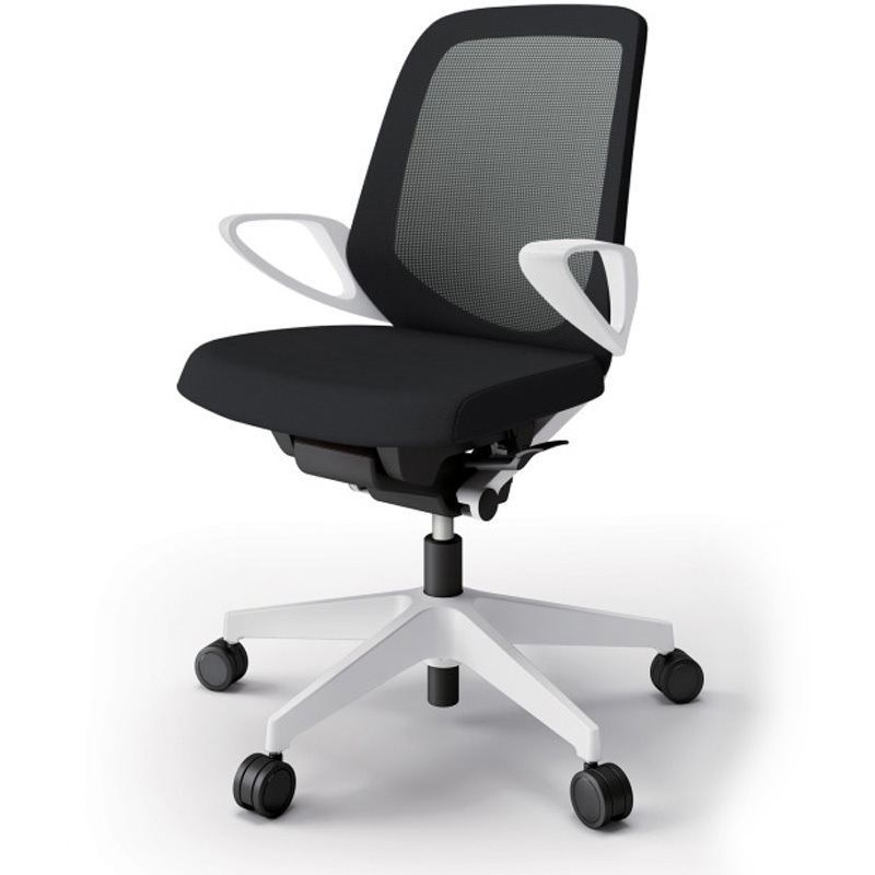 KJ-186JVM-W9T1 ノートチェア ローバック 固定肘 ランバーサポートなし メッシュJV ウレタンキャスター<配送時組立サービス付> 1台 イトーキ 【通販モノタロウ】 44,837円