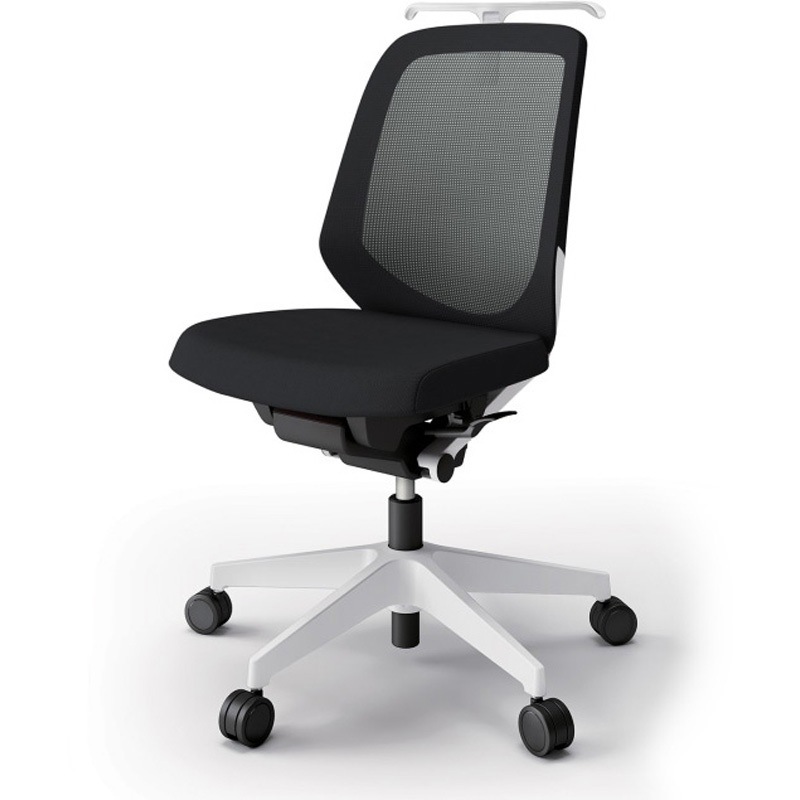 KJ-180JVHM-W9T1 ノートチェア ローバック 肘なし ハンガー ランバーサポートなし メッシュJV ウレタンキャスター<配送時組立サービス付> 1台 イトーキ 【通販モノタロウ】