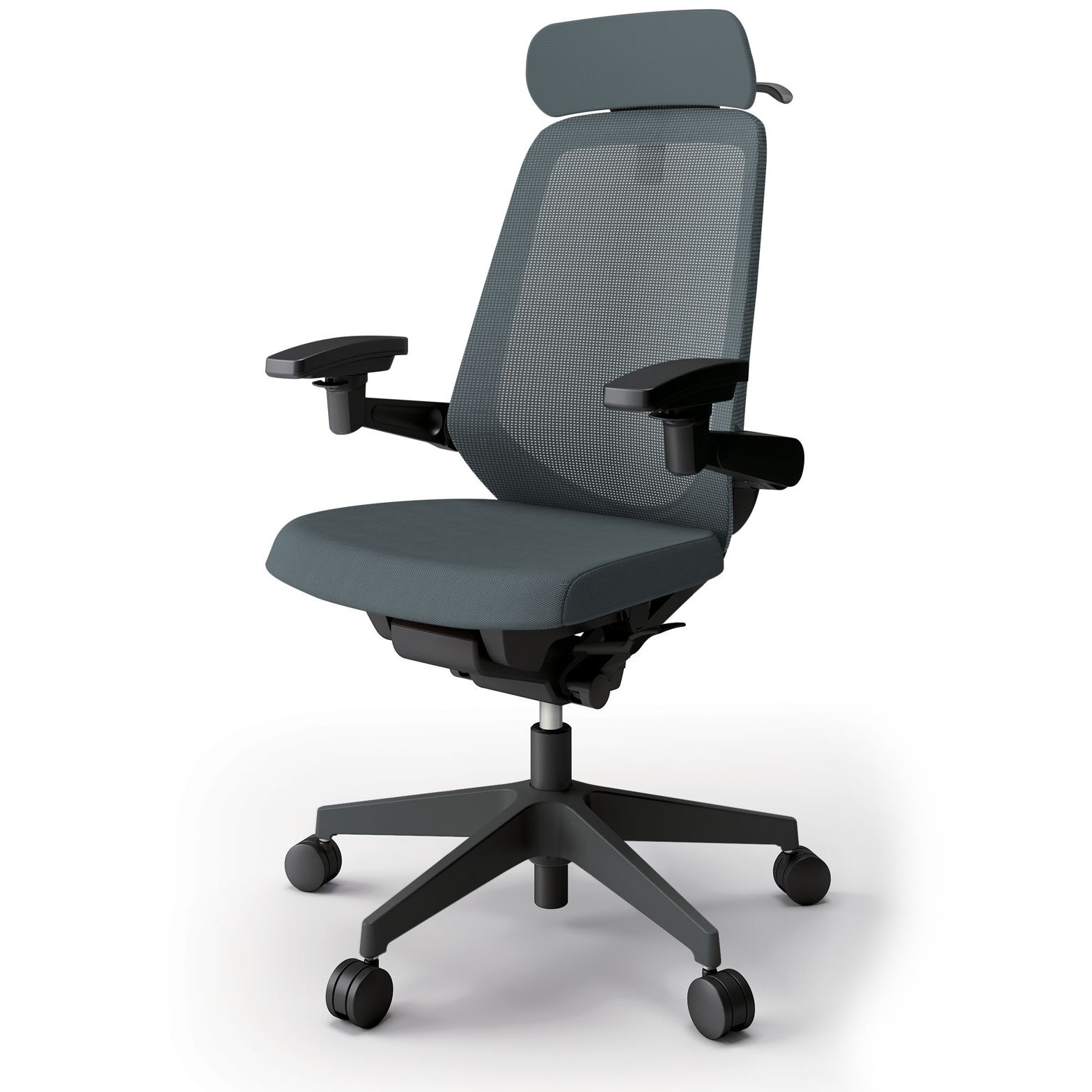 KJ-157JVX1T1W2 ノートチェア エクストラハイバック 可動肘 ハンガー ランバーサポート付 メッシュJV ナイロンキャスター<配送時組立サービス付> 1台 イトーキ 【通販モノタロウ】