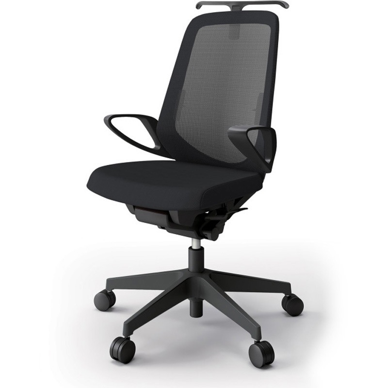 KJ-156JVH-T1T1 ノートチェア ハイバック 固定肘 ハンガー ランバーサポート付 メッシュJV ナイロンキャスター<配送時組立サービス付> 1台 イトーキ 【通販モノタロウ】