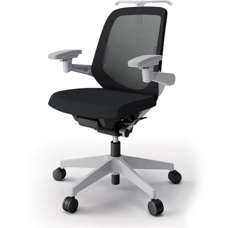 KJ-167JVH1GNT1 ノートチェア ローバック 可動肘 ハンガー ランバーサポート付 メッシュJV ナイロンキャスター<配送時組立サービス付> 1台 イトーキ 【通販モノタロウ】