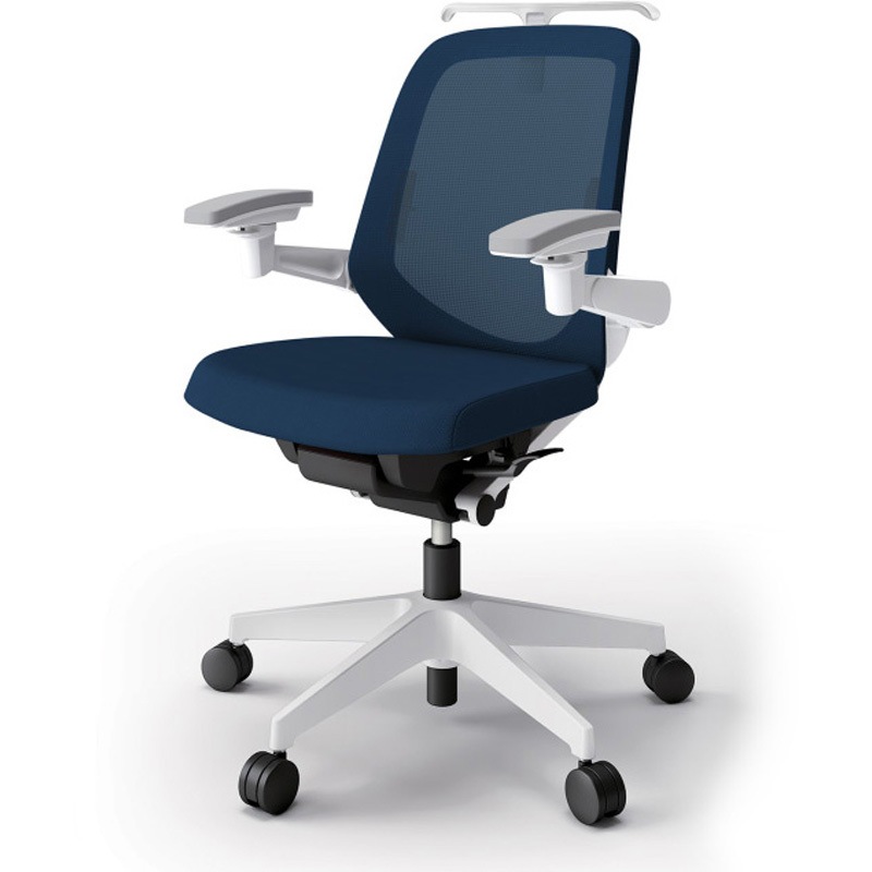 KJ-167JVH1W9B2 ノートチェア ローバック 可動肘 ハンガー ランバーサポート付 メッシュJV ナイロンキャスター<配送時組立サービス付> 1台 イトーキ 【通販モノタロウ】