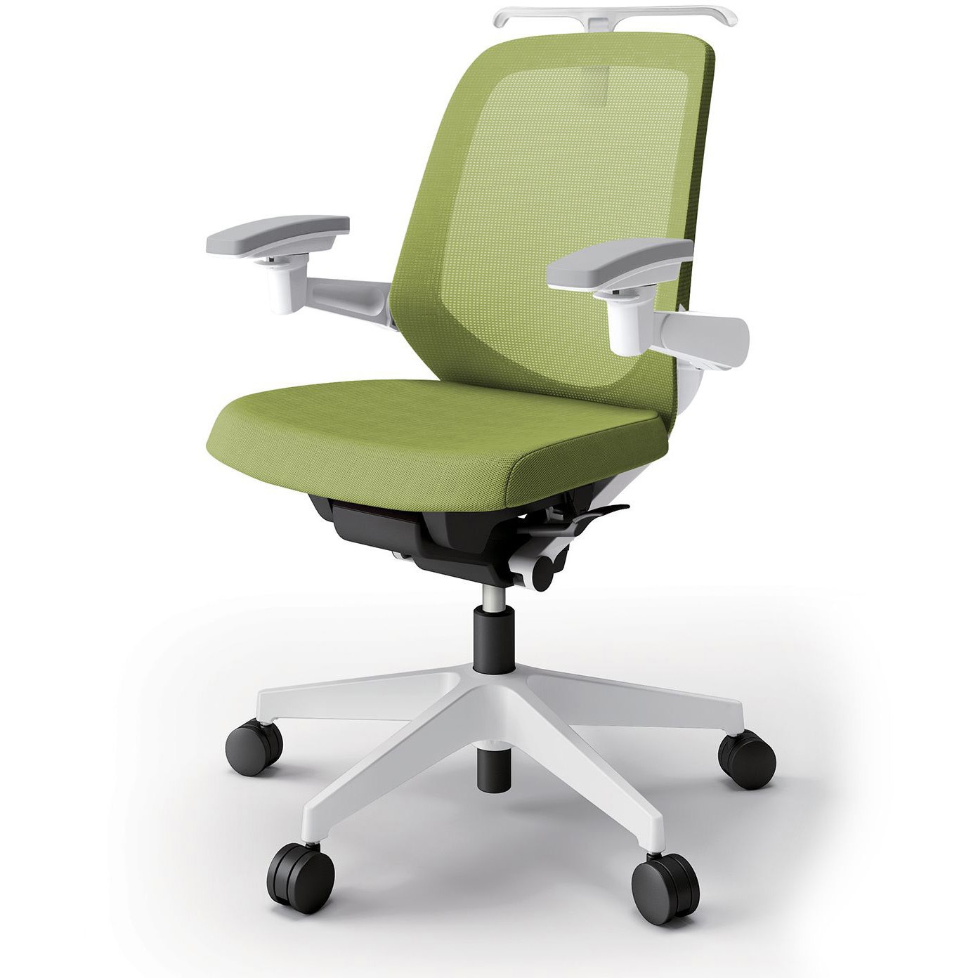 KJ-167JVH1W9Q6 ノートチェア ローバック 可動肘 ハンガー ランバーサポート付 メッシュJV ナイロンキャスター<配送時組立サービス付> 1台 イトーキ 【通販モノタロウ】