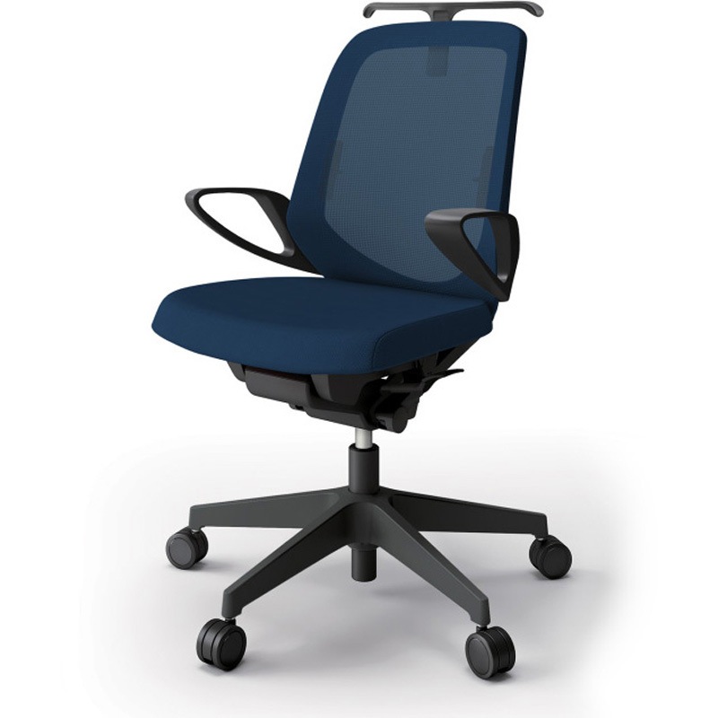 KJ-166JVHM-T1B2 ノートチェア ローバック 固定肘 ハンガー ランバーサポート付 メッシュJV ウレタンキャスター<配送時組立サービス付> 1台 イトーキ 【通販モノタロウ】