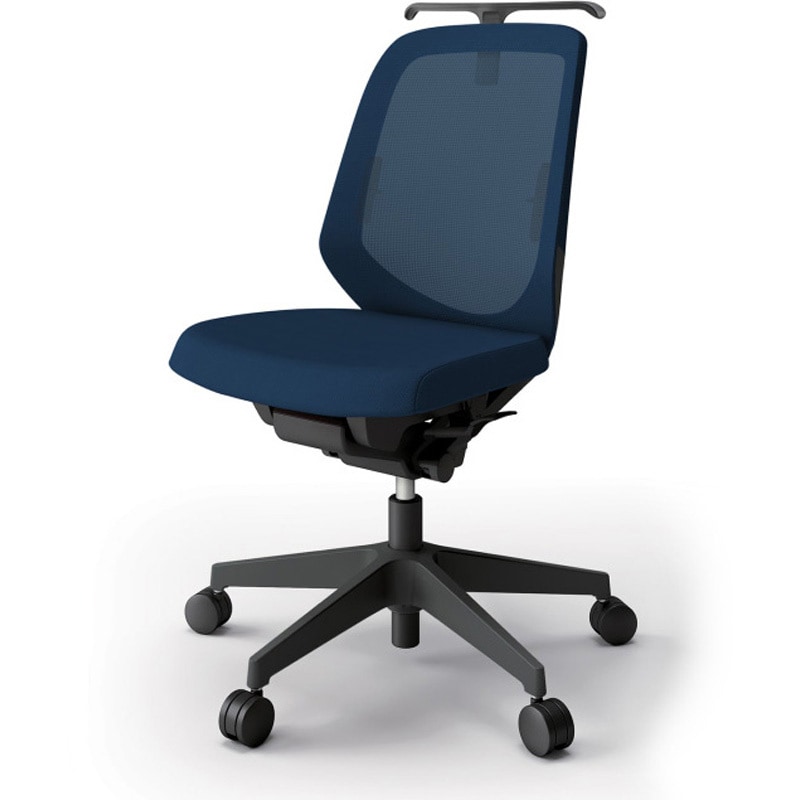 KJ-160JVH-T1B2 ノートチェア ローバック 肘なし ハンガー ランバーサポート付 メッシュJV ナイロンキャスター<配送時組立サービス付> 1台 イトーキ 【通販モノタロウ】