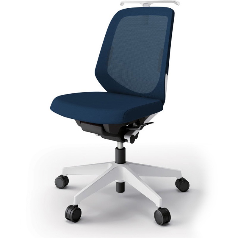 KJ-160JVHM-W9B2 ノートチェア ローバック 肘なし ハンガー ランバーサポート付 メッシュJV ウレタンキャスター<配送時組立サービス付> 1台 イトーキ 【通販モノタロウ】