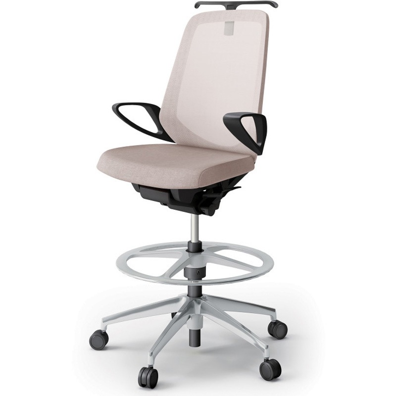 KJ-176JEHP-ZTF6 ノートチェア ハイポジションタイプ ハイバック 固定肘 ハンガー ランバーサポートなし メッシュJE アルミ脚<配送時組立サービス付> 1台 イトーキ 【通販モノタロウ】