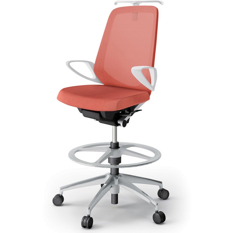 KJ-176JEHP-ZWD4 ノートチェア ハイポジションタイプ ハイバック 固定肘 ハンガー ランバーサポートなし メッシュJE アルミ脚<配送時組立サービス付> 1台 イトーキ 【通販モノタロウ】