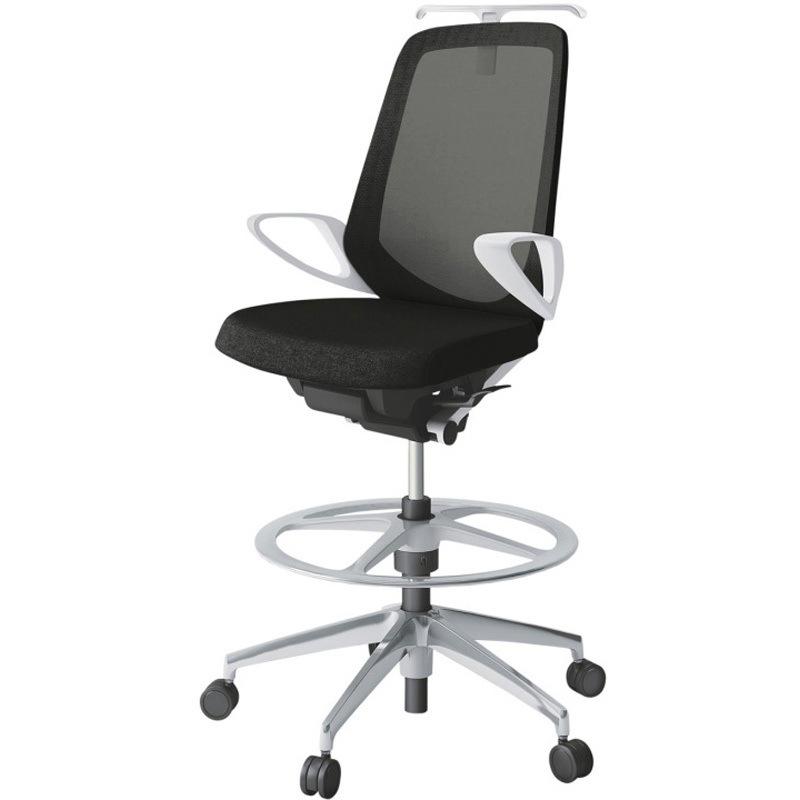 KJ-176JEHP-ZWT1 ノートチェア ハイポジションタイプ ハイバック 固定肘 ハンガー ランバーサポートなし メッシュJE アルミ脚<配送時組立サービス付> 1台 イトーキ 【通販モノタロウ】 76,890円