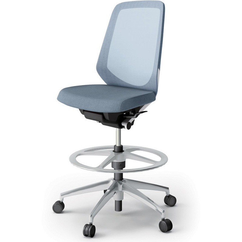 KJ-170JEP-ZWB4 ノートチェア ハイポジションタイプ ハイバック 肘なし ランバーサポートなし メッシュJE アルミ脚<配送時組立サービス付> 1台 イトーキ 【通販モノタロウ】