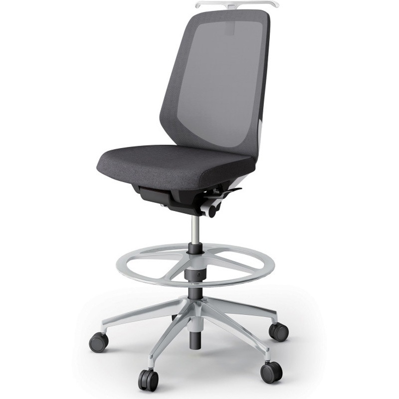 KJ-170JEHP-ZWT3 ノートチェア ハイポジションタイプ ハイバック 肘なし ハンガー ランバーサポートなし メッシュJE アルミ脚<配送時組立サービス付> 1台 イトーキ 【通販モノタロウ】