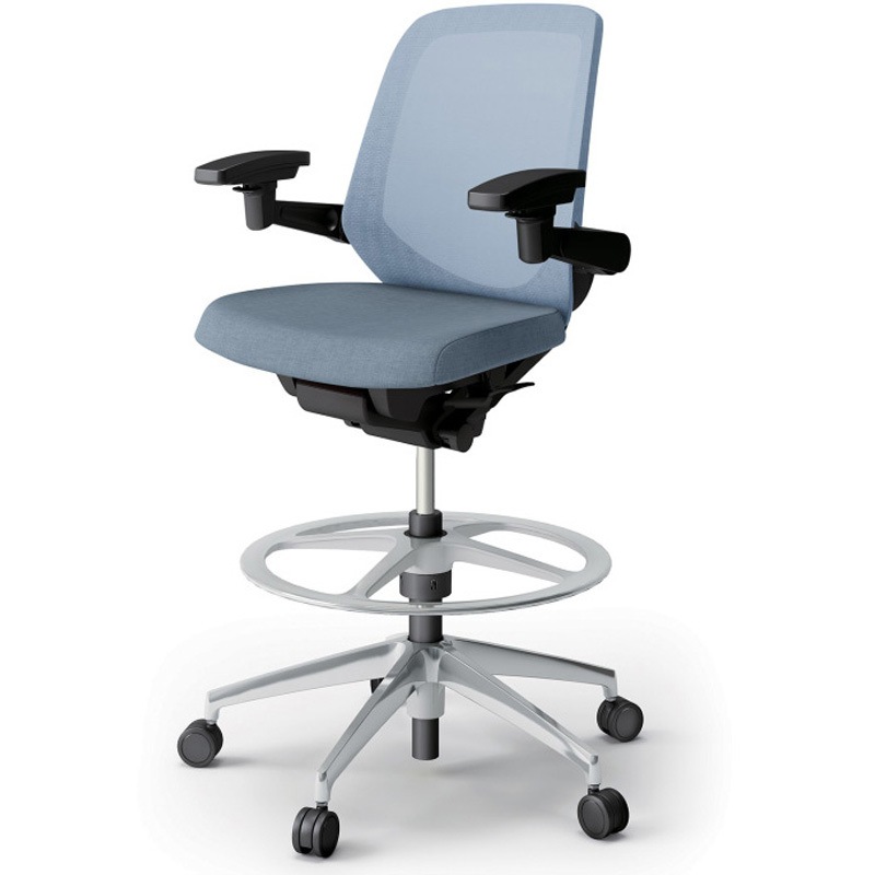 KJ-187JEP2ZTB4 ノートチェア ハイポジションタイプ ローバック 可動肘 ランバーサポートなし メッシュJE アルミ脚<配送時組立サービス付> 1台 イトーキ 【通販モノタロウ】