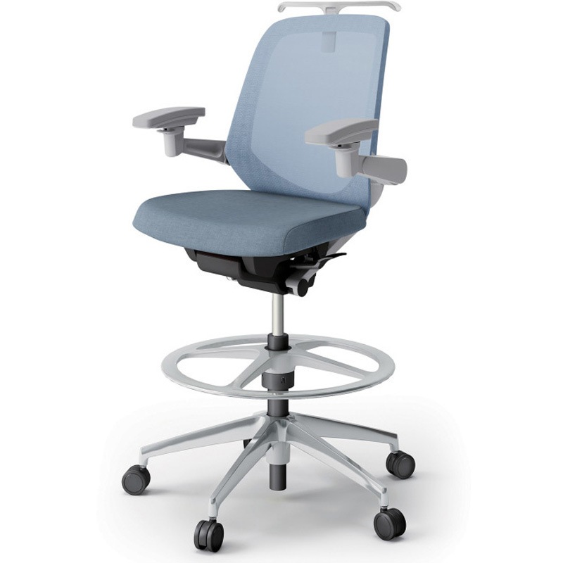 KJ-187JEHP2ZNB4 ノートチェア ハイポジションタイプ ローバック 可動肘 ハンガー ランバーサポートなし メッシュJE アルミ脚<配送時組立サービス付> 1台 イトーキ 【通販モノタロウ】