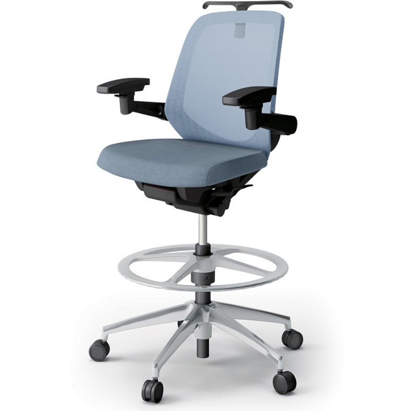 KJ-187JEHP2ZTB4 ノートチェア ハイポジションタイプ ローバック 可動肘 ハンガー ランバーサポートなし メッシュJE アルミ脚<配送時組立サービス付> 1台 イトーキ 【通販モノタロウ】