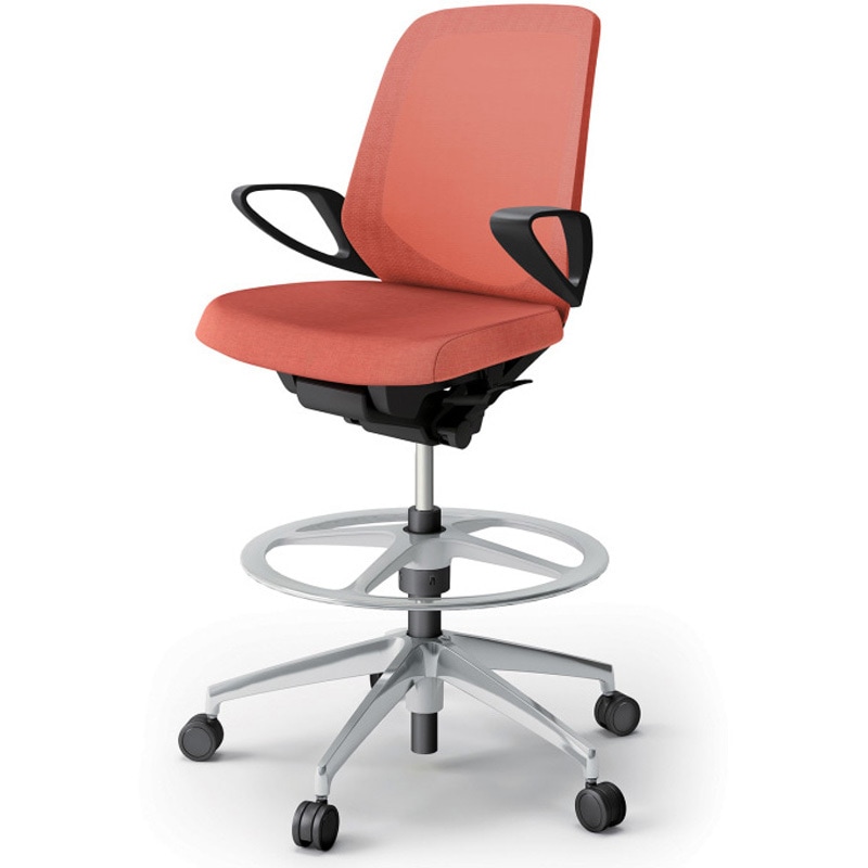 KJ-186JEP-ZTD4 ノートチェア ハイポジションタイプ ローバック 固定肘 ランバーサポートなし メッシュJE アルミ脚<配送時組立サービス付> 1台 イトーキ 【通販モノタロウ】 65,890円