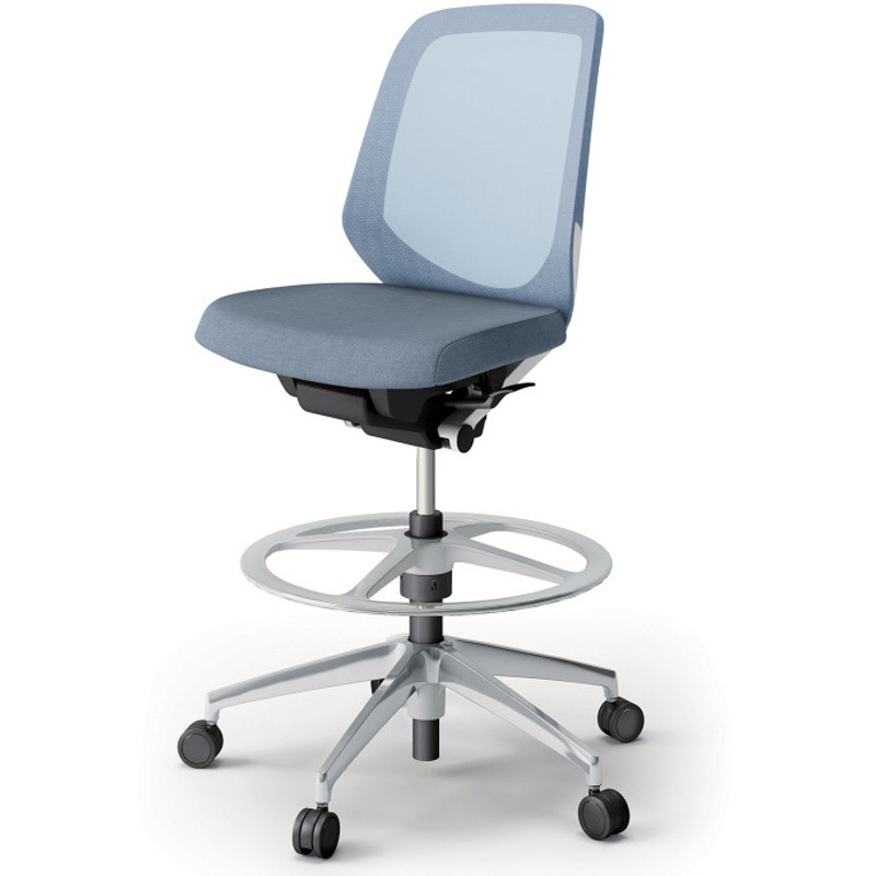 KJ-180JEP-ZWB4 ノートチェア ハイポジションタイプ ローバック 肘なし ランバーサポートなし メッシュJE アルミ脚<配送時組立サービス付> 1台 イトーキ 【通販モノタロウ】