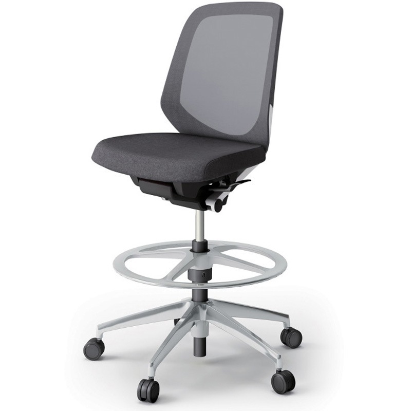 KJ-180JEP-ZWT3 ノートチェア ハイポジションタイプ ローバック 肘なし ランバーサポートなし メッシュJE アルミ脚<配送時組立サービス付> 1台 イトーキ 【通販モノタロウ】