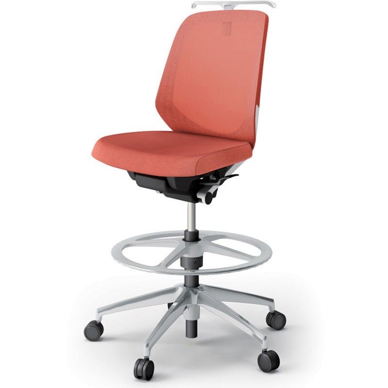 KJ-180JEHP-ZWD4 ノートチェア ハイポジションタイプ ローバック 肘なし ハンガー ランバーサポートなし メッシュJE アルミ脚<配送時組立サービス付> 1台 イトーキ 【通販モノタロウ】