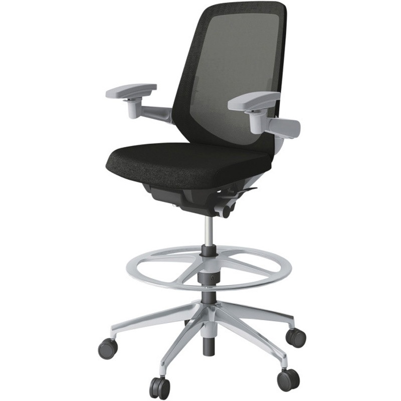 KJ-157JEP2ZNT1 ノートチェア ハイポジションタイプ ハイバック 可動肘 ランバーサポート付 メッシュJE アルミ脚<配送時組立サービス付> 1台 イトーキ 【通販モノタロウ】