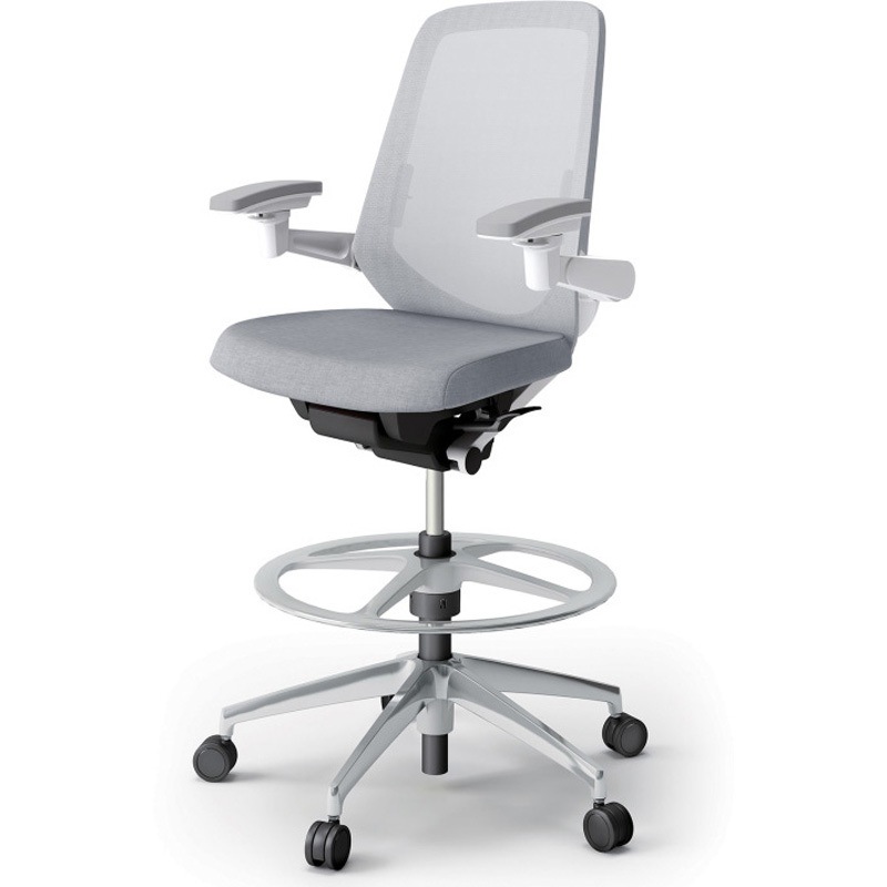 KJ-157JEP2ZWT7 ノートチェア ハイポジションタイプ ハイバック 可動肘 ランバーサポート付 メッシュJE アルミ脚<配送時組立サービス付> 1台 イトーキ 【通販モノタロウ】