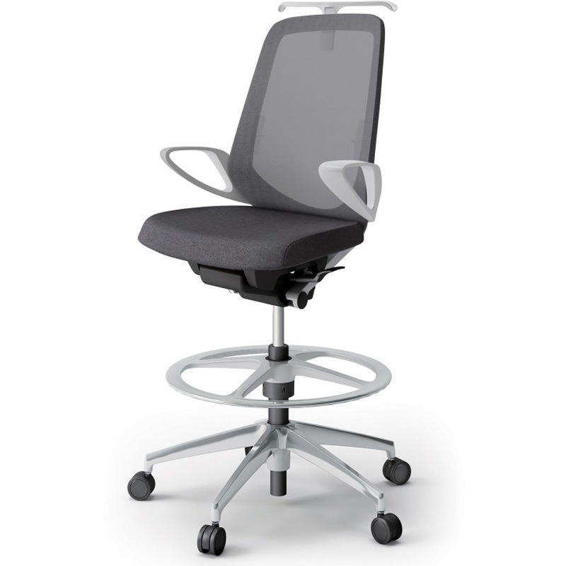 KJ-156JEHP-ZNT3 ノートチェア ハイポジションタイプ ハイバック 固定肘 ハンガー ランバーサポート付 メッシュJE アルミ脚<配送時組立サービス付> 1台 イトーキ 【通販モノタロウ】 76,890円