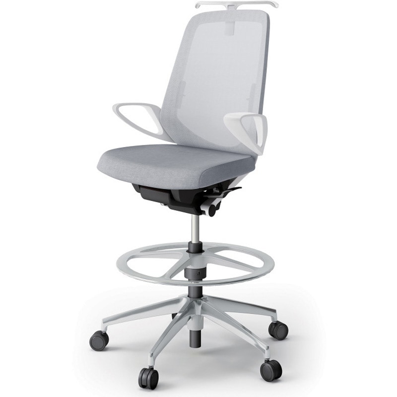 KJ-156JEHP-ZWT7 ノートチェア ハイポジションタイプ ハイバック 固定肘 ハンガー ランバーサポート付 メッシュJE アルミ脚<配送時組立サービス付> 1台 イトーキ 【通販モノタロウ】 76,890円