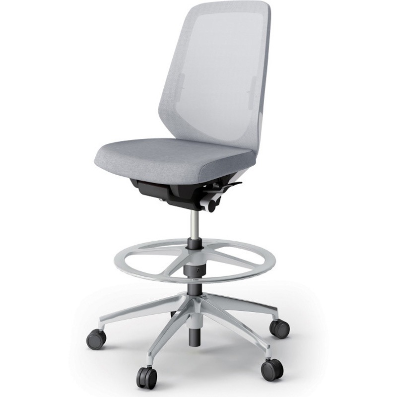 KJ-150JEP-ZWT7 ノートチェア ハイポジションタイプ ハイバック 肘なし ランバーサポート付 メッシュJE アルミ脚<配送時組立サービス付> 1台 イトーキ 【通販モノタロウ】